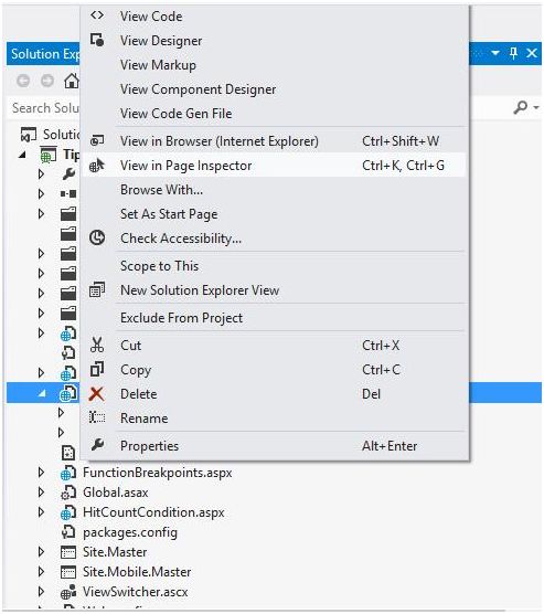 Create a new web project